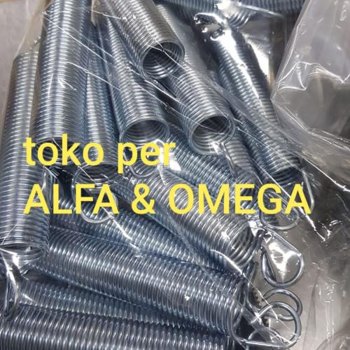 Jual per pegas tarik atau extension spring bahan stainless steel