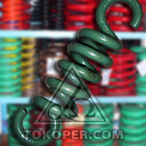 Jual per pegas tarik atau extension spring bahan baja VCN dengan pengait